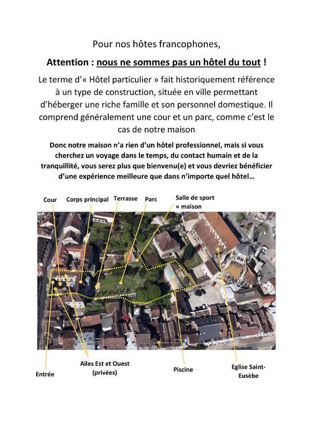 Saint-Eusebe Mansion - Hotel Particulier St-Eusebe Auxerre Exterior foto